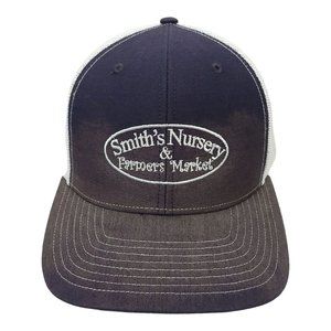 Richardson Smiths Nursery Farmers Market Mesh Snapback Cap Trucker Baseball Hat